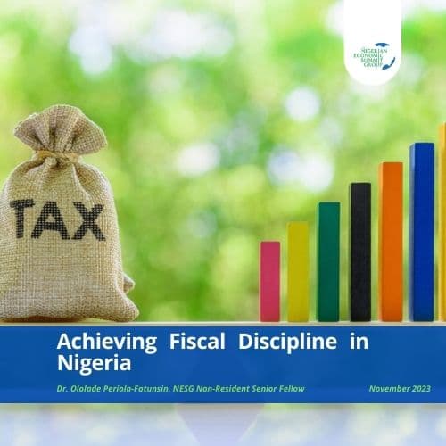Achieving Fiscal Discipline in Nigeria cover