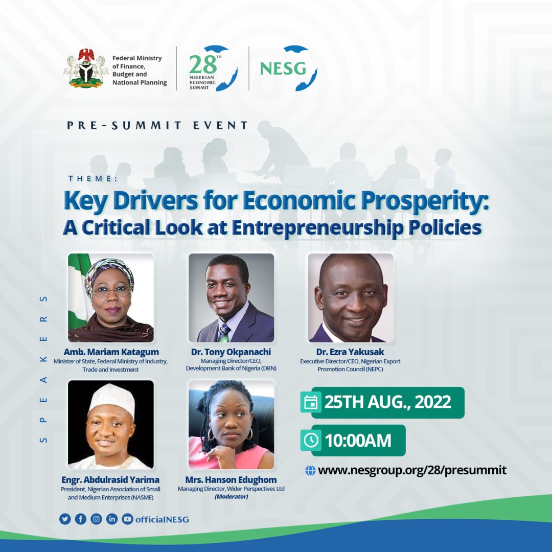 #NES28 Presummit Event: Key Drivers for Economic Prosperity
